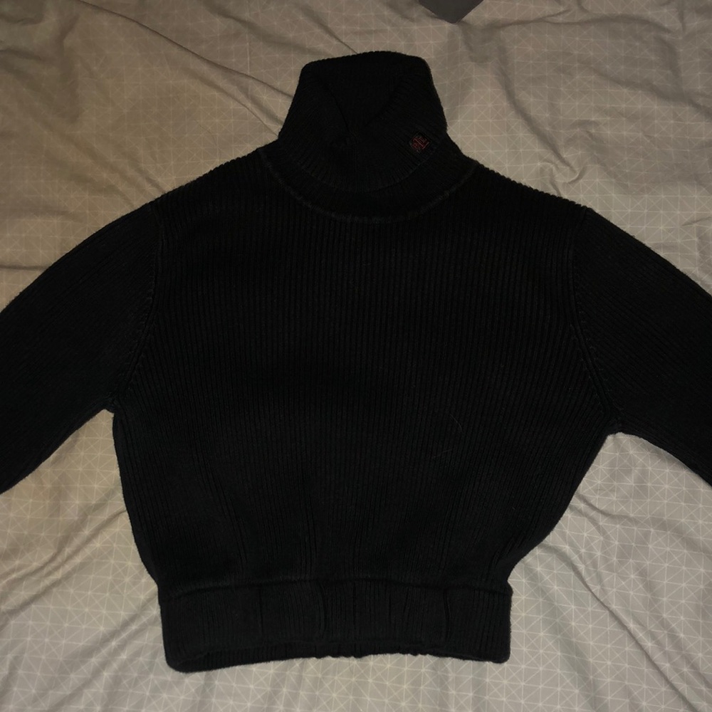 Cropped Turtleneck Sweater